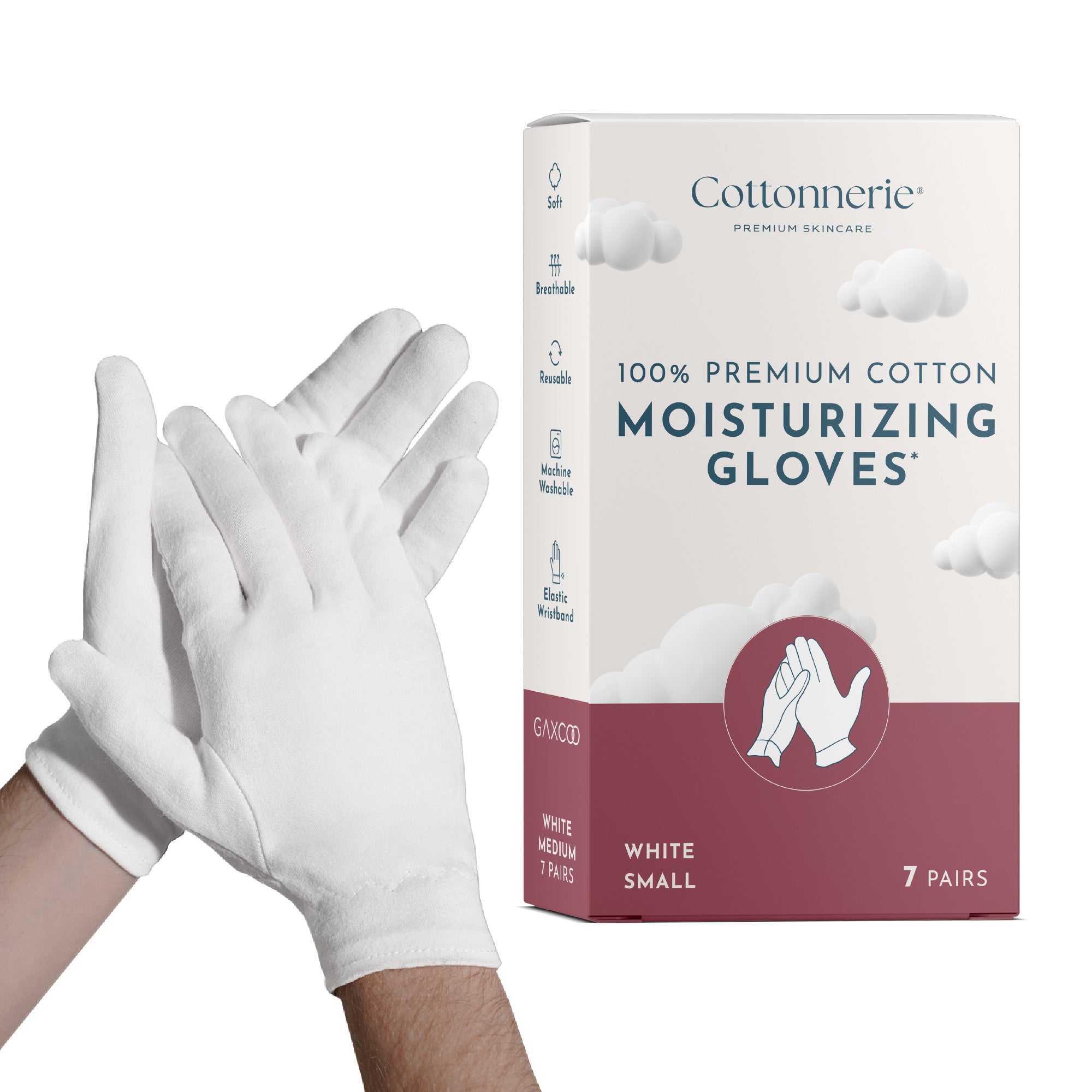 Cotton Moisturizing Gloves | Small